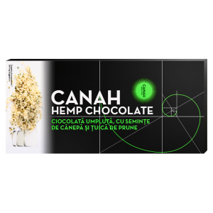 Ciocolată umplută cu Semințe de cânepă și Țuică de Prune